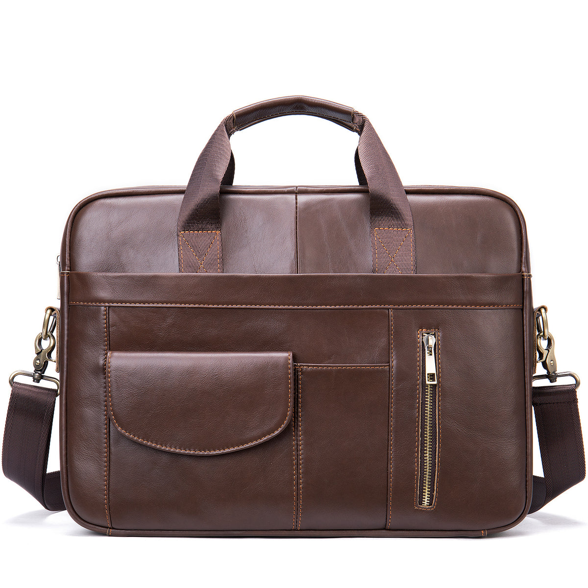 Porte-monnaie en cuir pour hommes Sac pour hommes de première couche Portable