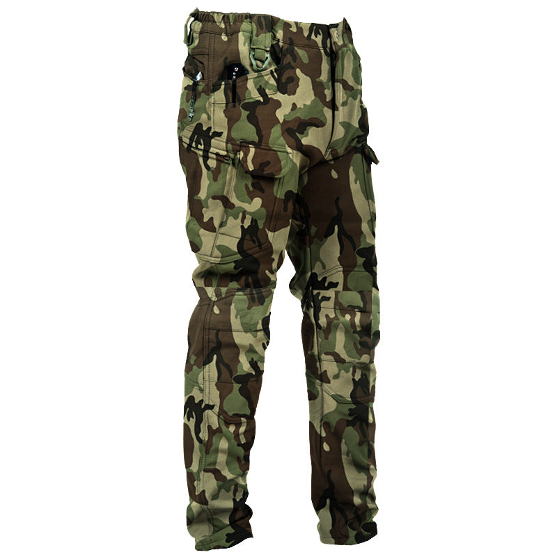 Vente directe en usine Ix7 Pantalon tactique doublé de polaires Veste extérieure d'hiver pour hommes épaissée
