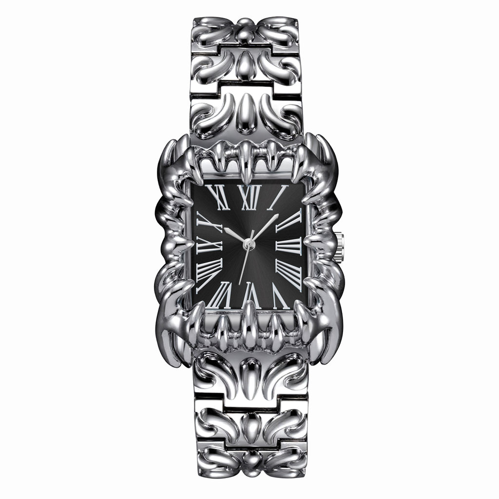 European and American Style Retro Personnalisé Embossed Irrégulier Forme pointu Hommes