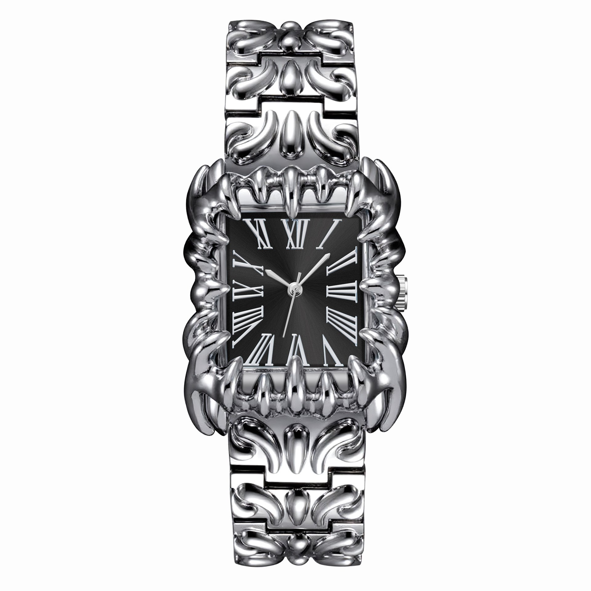 European and American Style Retro Personnalisé Embossed Irrégulier Forme pointu Hommes
