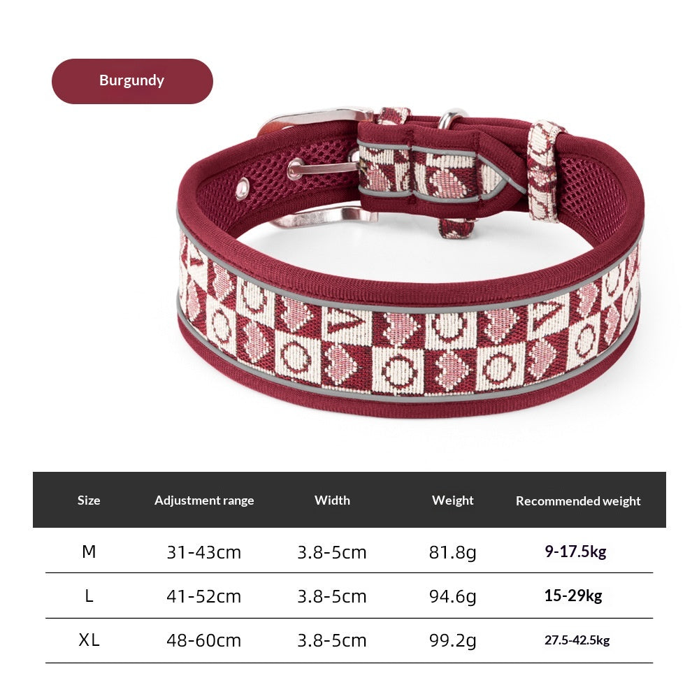 Retro-Style Breathable Collar with Pin Buckle