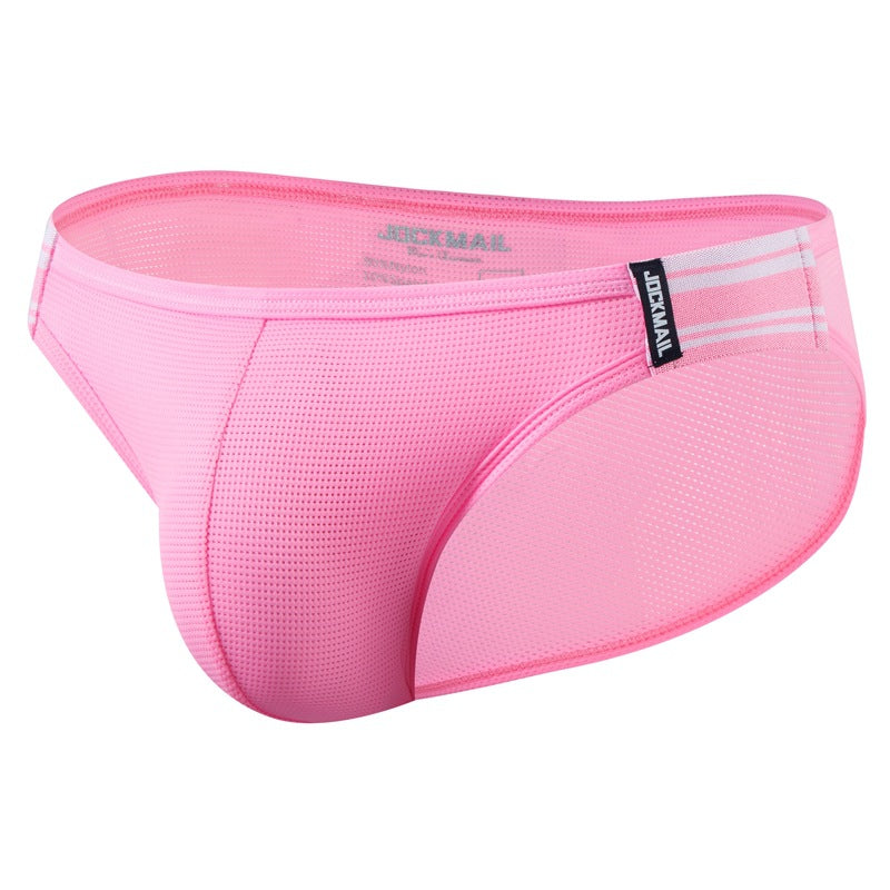 Tissu fluorescent Sous-vêtements pour hommes Triangle Silk Mesh