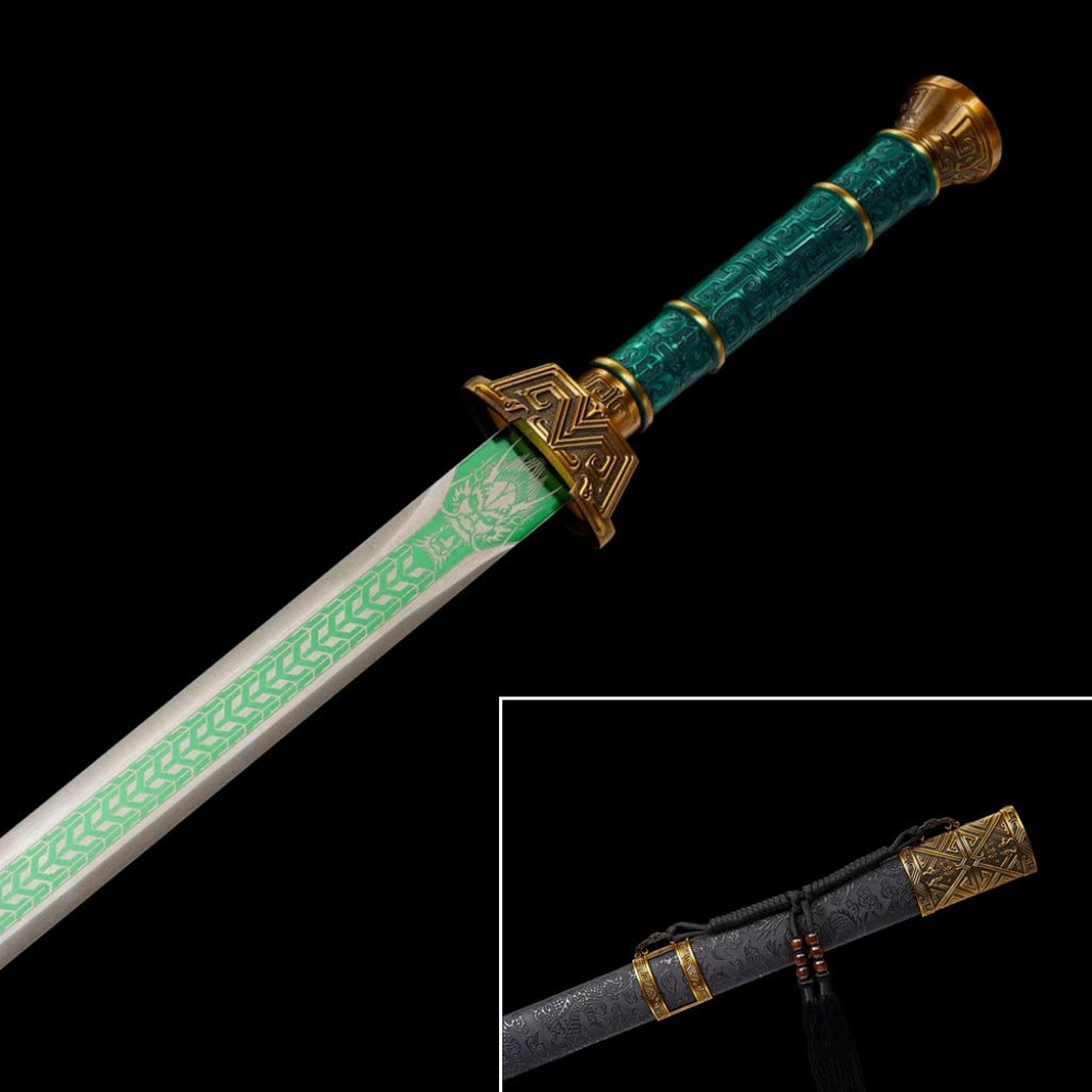 Épée Tang-Style Épée Long-Style Épée Blade Autodéfense Arme froide Sabe horizontale Tang-Style