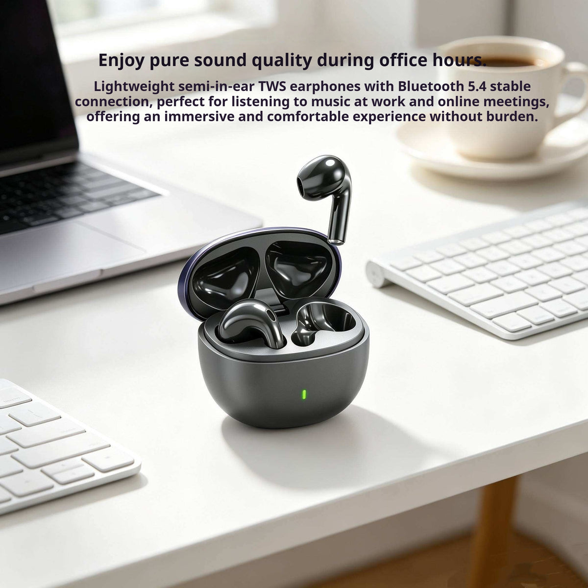 KP-230 Ecouteurs Bluetooth sans fil les plus vendus Conception semi-in-auriculaire Basse Latence Haute Son Q