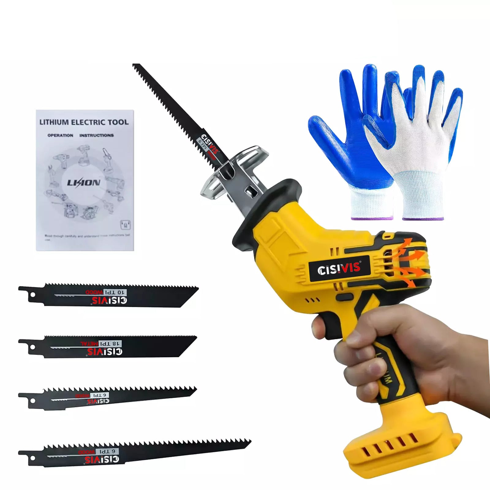 4 lames pour scie à os sans fil DeWalt 20V pour couper les os et la viande