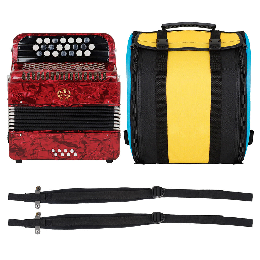 Meibette 22 Key 8 Bass Button Tuning Bayan Accordion Débutant Grade Performance Grade Port