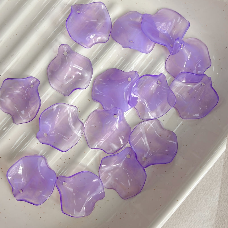 Pendentifs à double couleur en acrylique Lotus