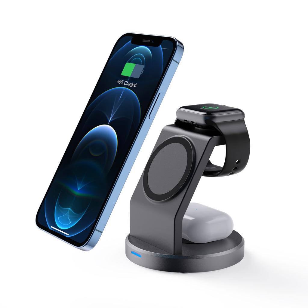 Chargeur sans fil multifonctionnel pour casque de téléphone mobile