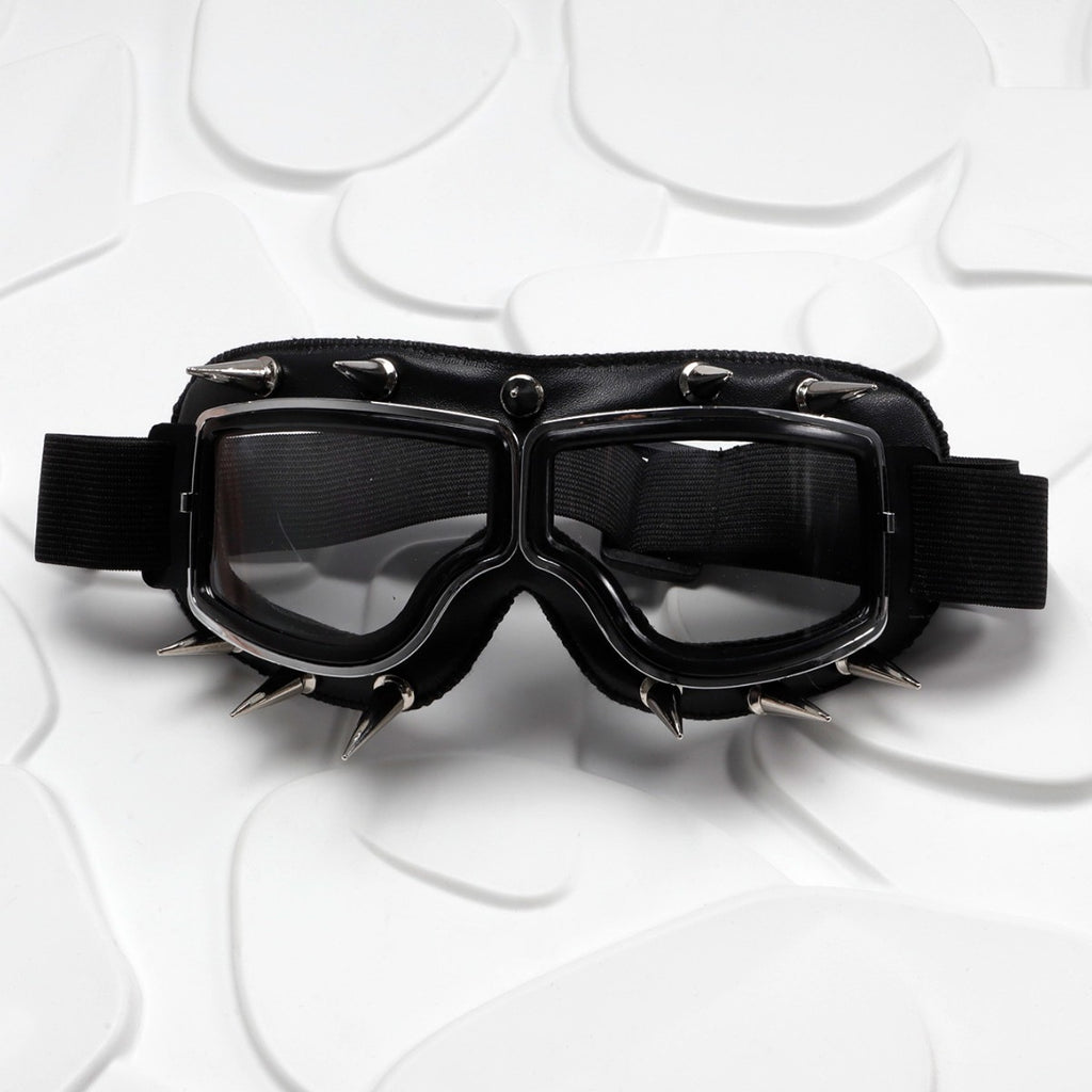 Retro Punk Rivet Gants coupe-vent Cuir Biker-Style Eyewear
