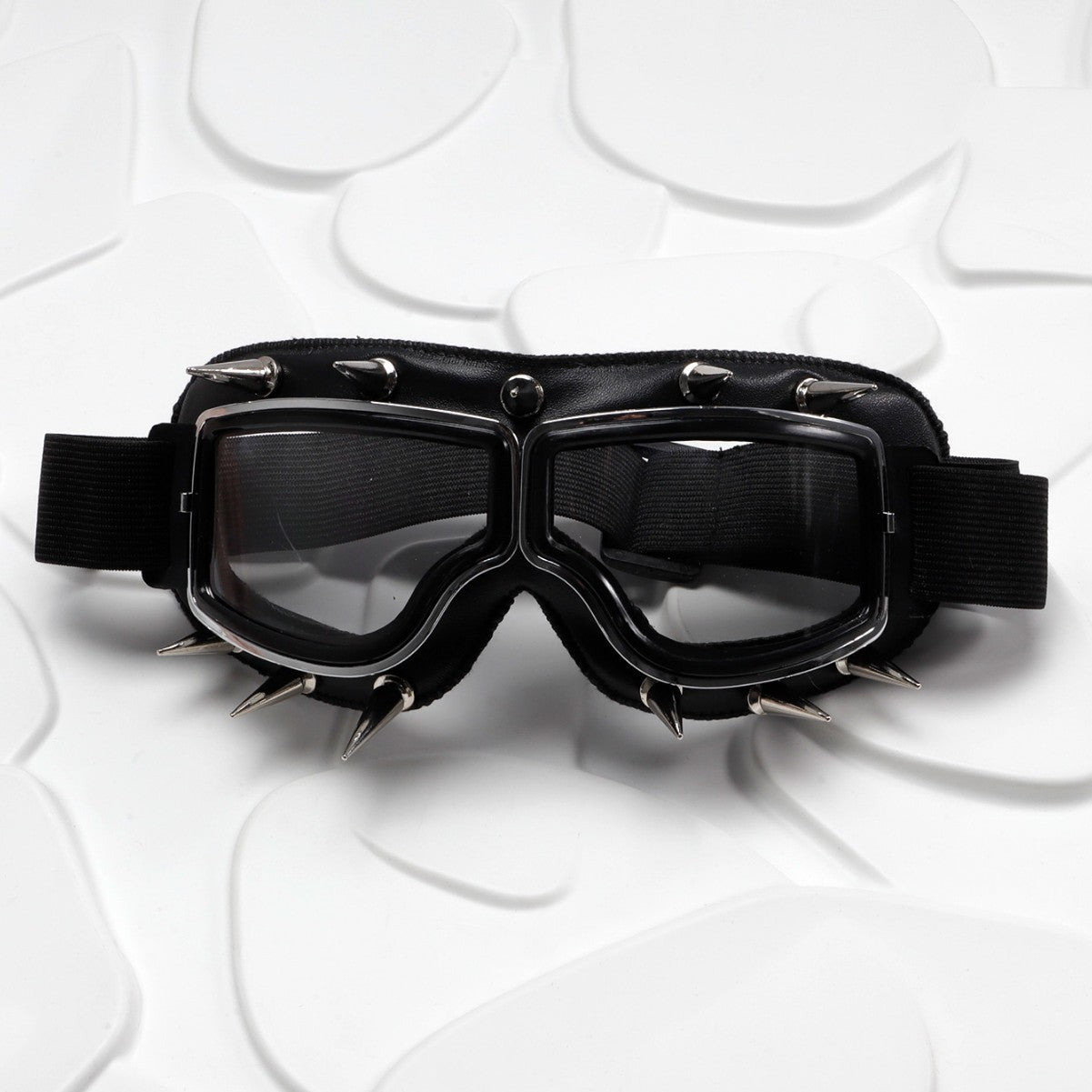 Retro Punk Rivet Gants coupe-vent Cuir Biker-Style Eyewear