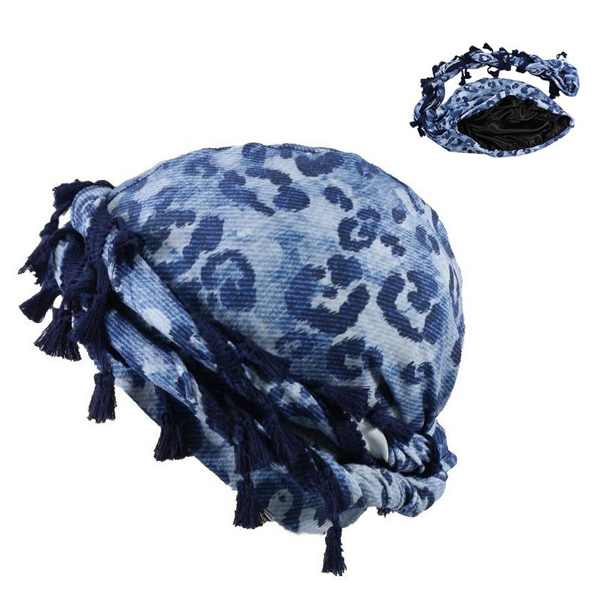 Sports de plein air Paisley Turban Hat Cashew Flower Print Turban Hip-hop Hip-hop Twist