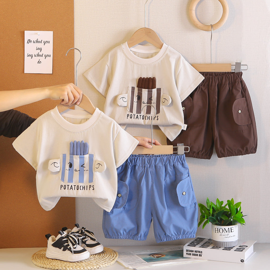 Top et shorts à manches courtes pour garçons