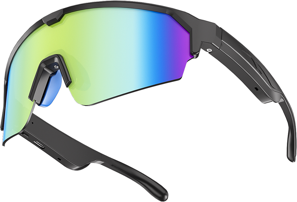 Lunettes de soleil de vélo intelligentes UV400 Anti-UV Windproof Outdoor Road Bike Sports Lunettes de soleil Wirel