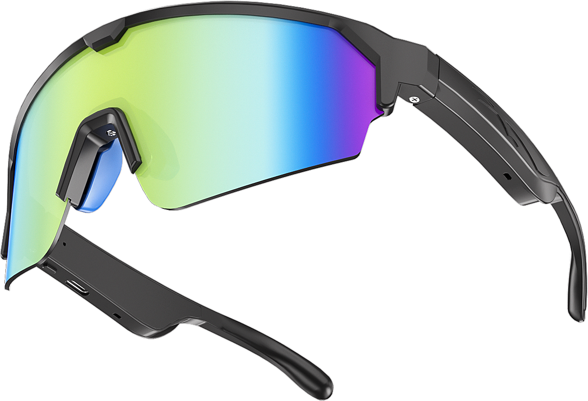 Lunettes de soleil de vélo intelligentes UV400 Anti-UV Windproof Outdoor Road Bike Sports Lunettes de soleil Wirel
