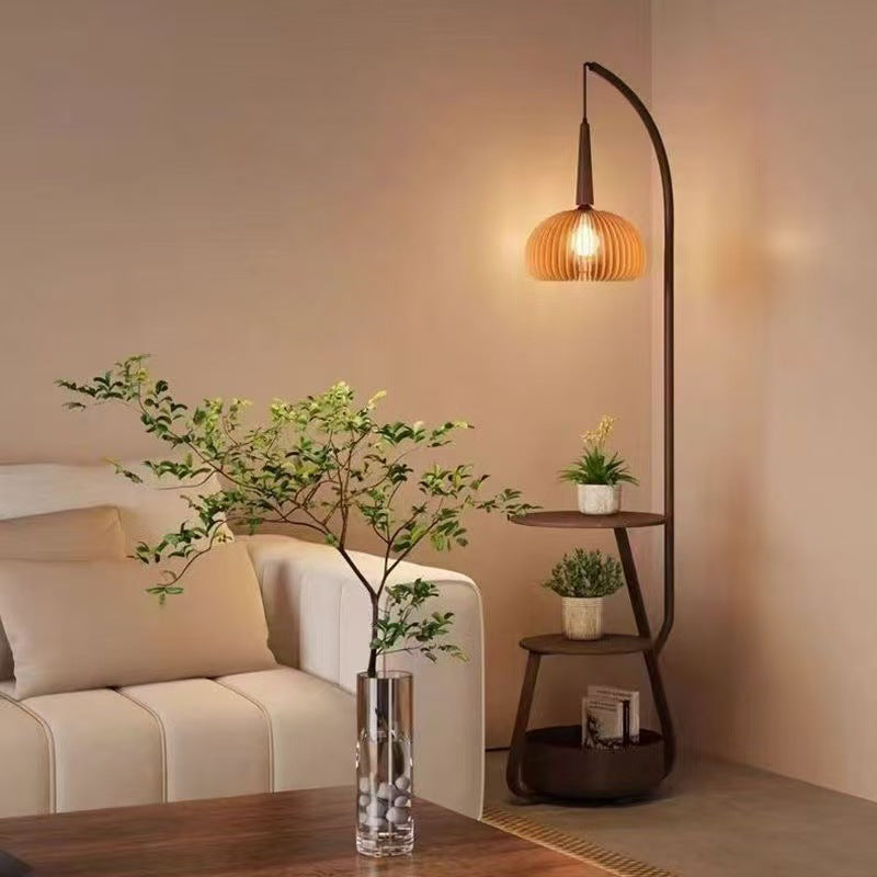 Lampadaire moderne et table de chevet avec une lumière de style Yuzu
