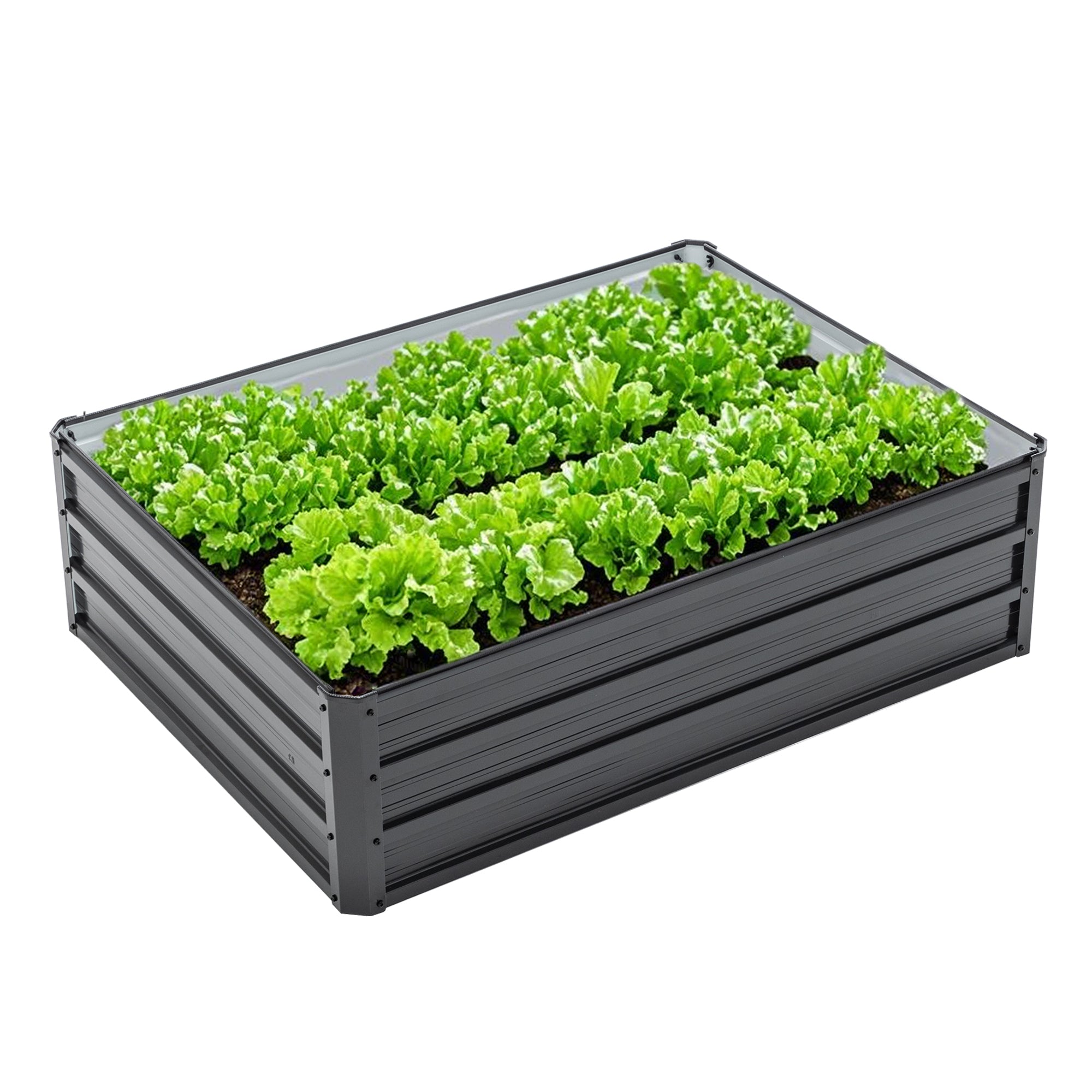 4x3x1ft Lit de jardin surélevé en métal