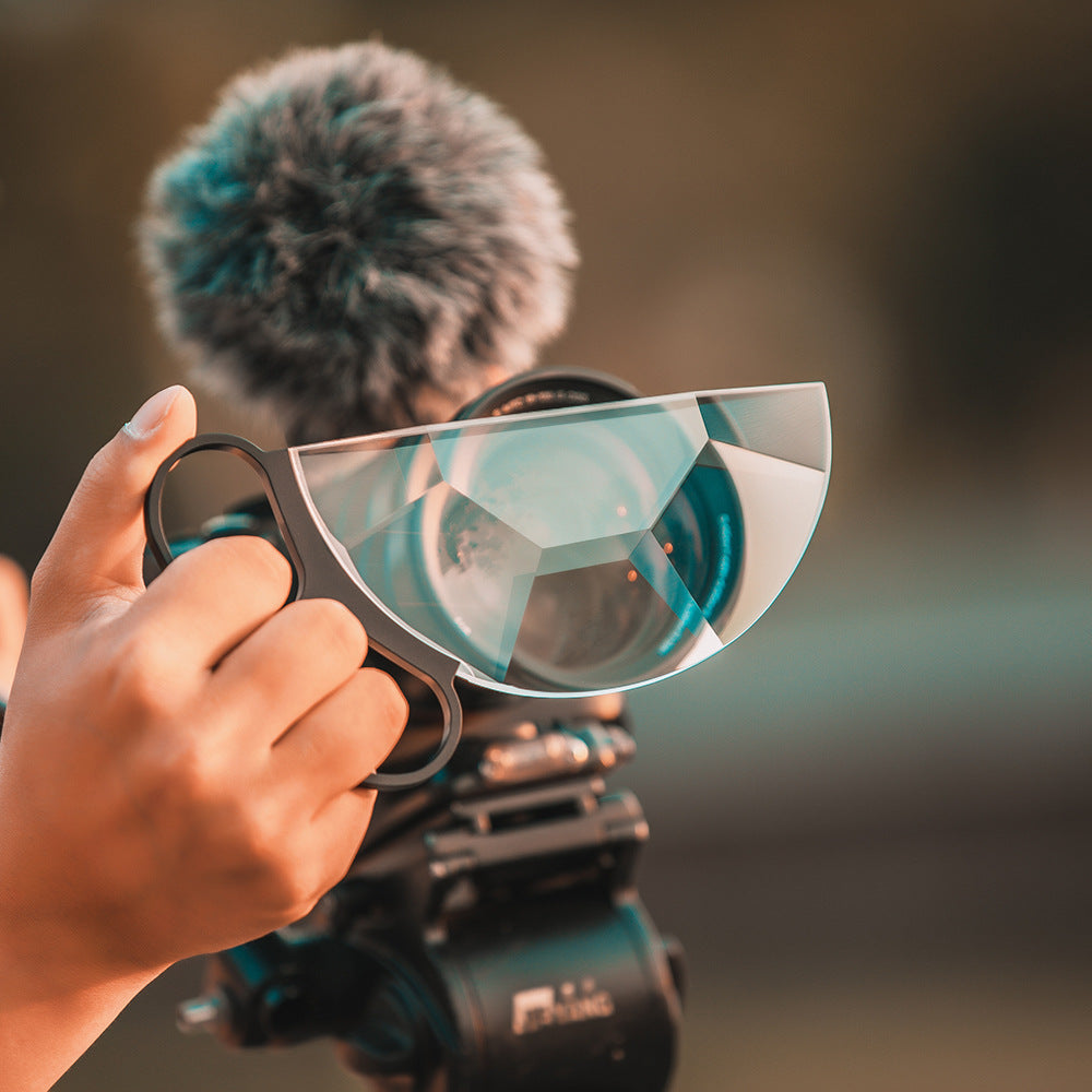 Kaléidoscope Semicircle portatif Effets spéciaux Filtre Photographie Vidéo SLR Caméra Acces