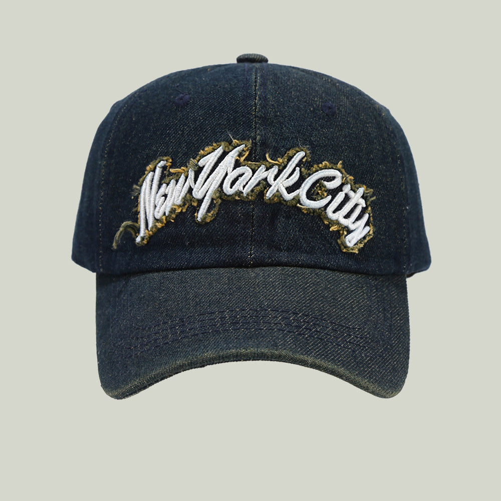 Hommes et femmes de matching brodé bord lettré décoratif mode Tendance Casquette de baseball