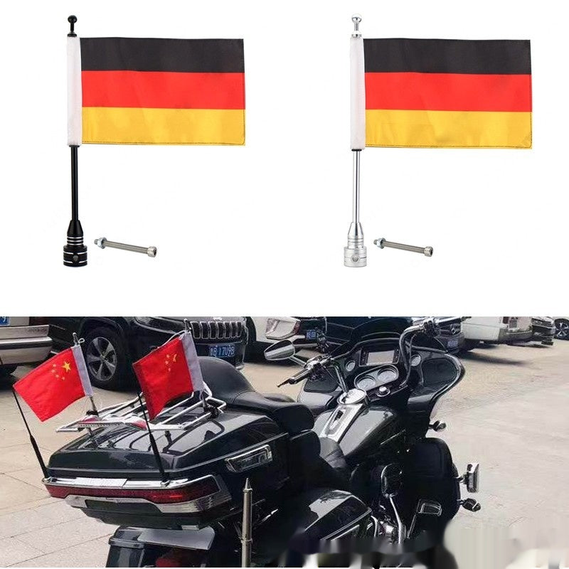 Boîte latérale Bumper Parcelle ou sac à bagages Flagpole
