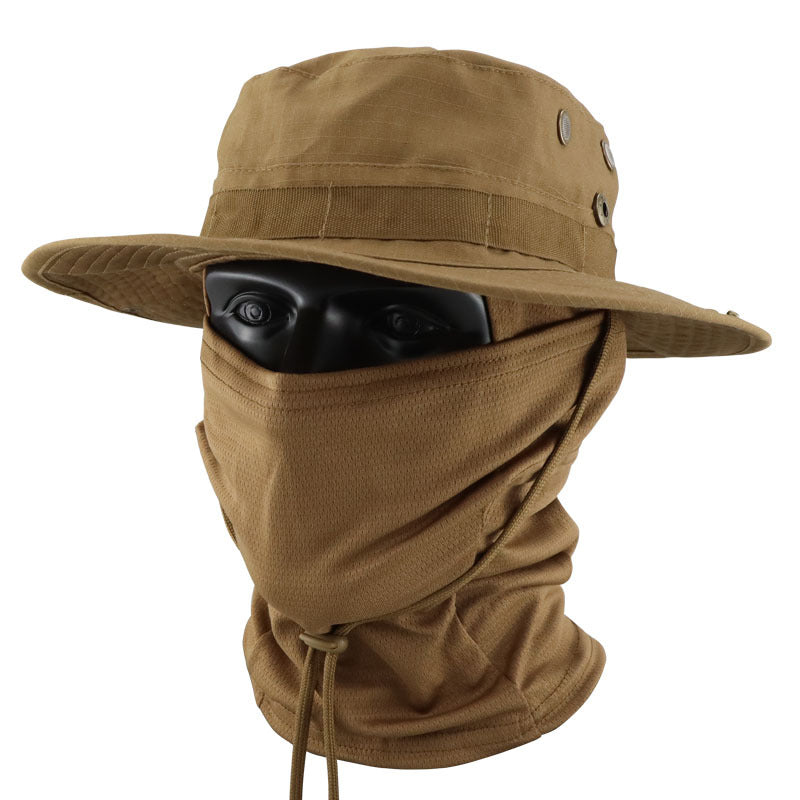 Protection solaire extérieure multifonctionnelle Chapeau de pêche respirant à bord rond