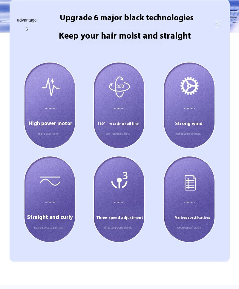 Peigne électrique rotative pour cheveux Température constante