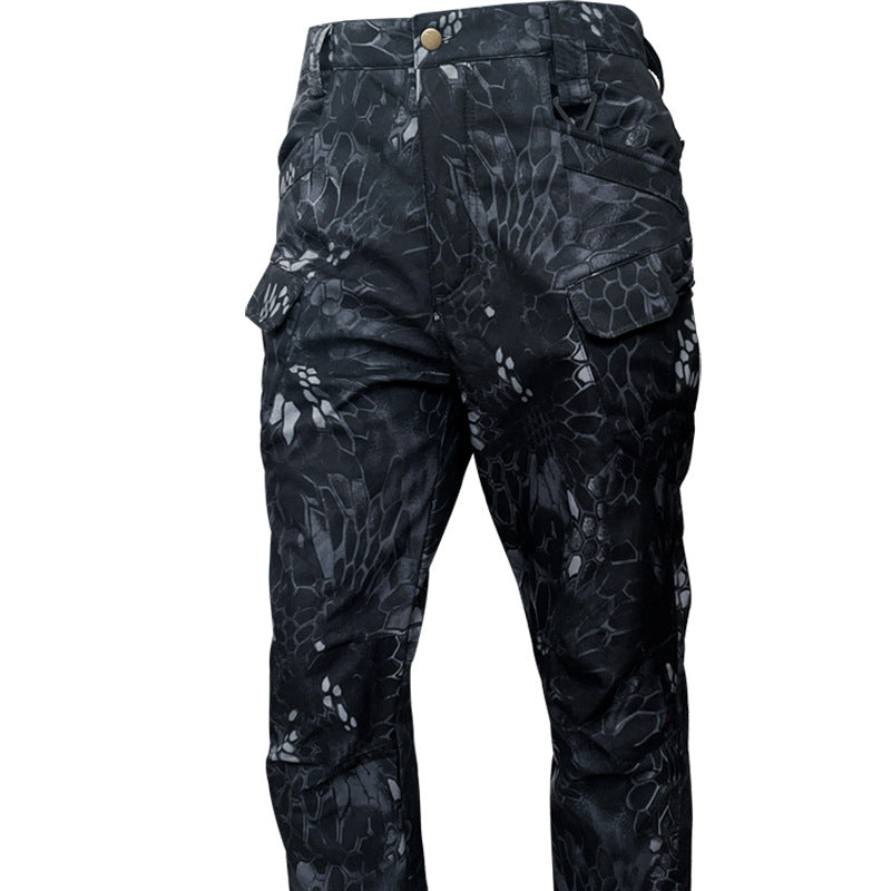 Vente directe en usine Ix7 Pantalon tactique doublé de polaires Veste extérieure d'hiver pour hommes épaissée