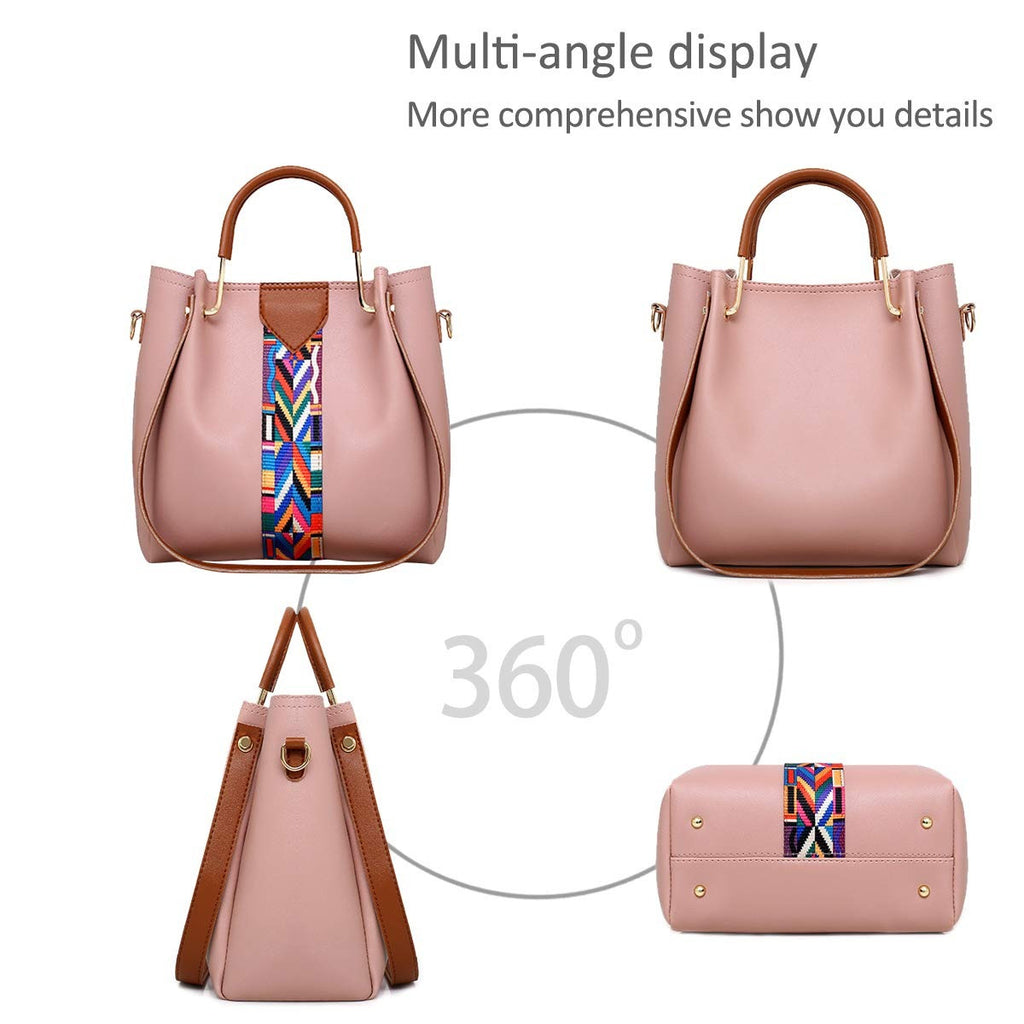 Sacs à main pour femmes Sacs à épaules Sacs à main de 4 pcs Sacs à main pour dames Sacs pour le corps supérieur