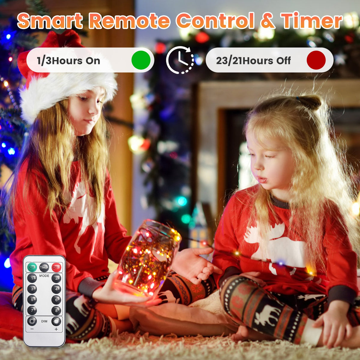 330FT String Lights Outdoor Christmas Decoration Lights With Remote IP44 Waterproof 8 Ligh