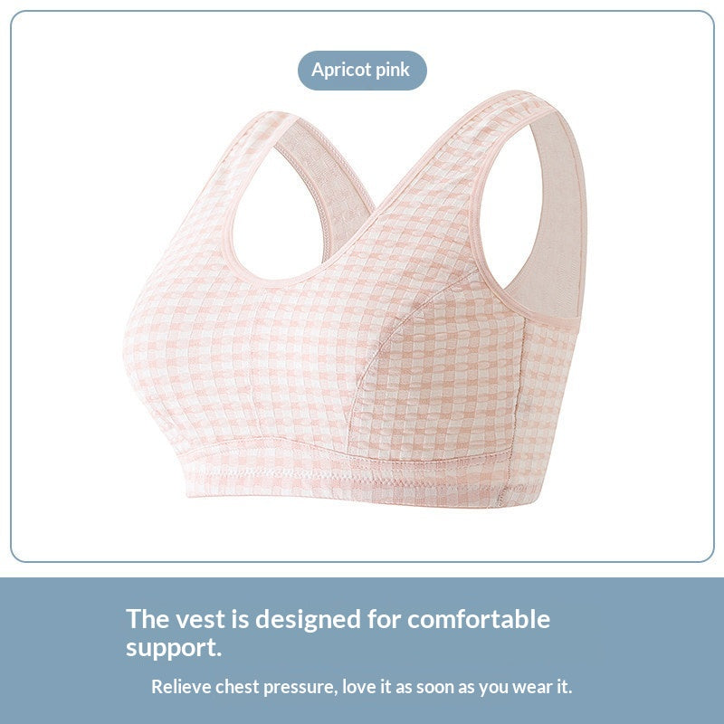 Soutien-gorge en coton pour femmes d'âge moyen