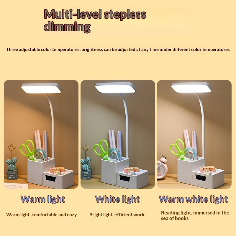 Pen Holder Eye-Care Charging LED Night Light