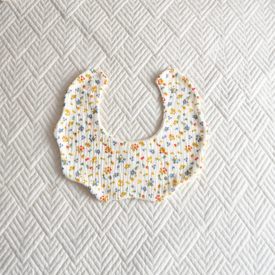Coton Cinq couches Bib Pétale Baby Salive Serviette