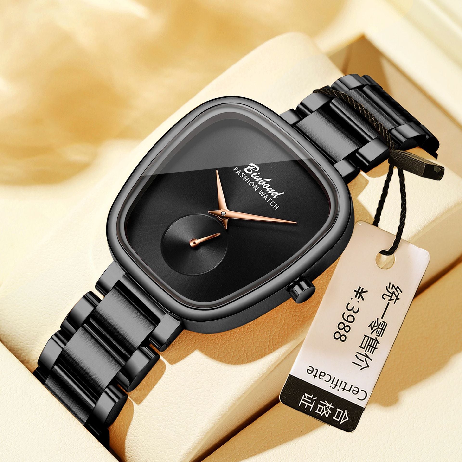 Montre Quartz en acier inoxydable imperméable pour femme