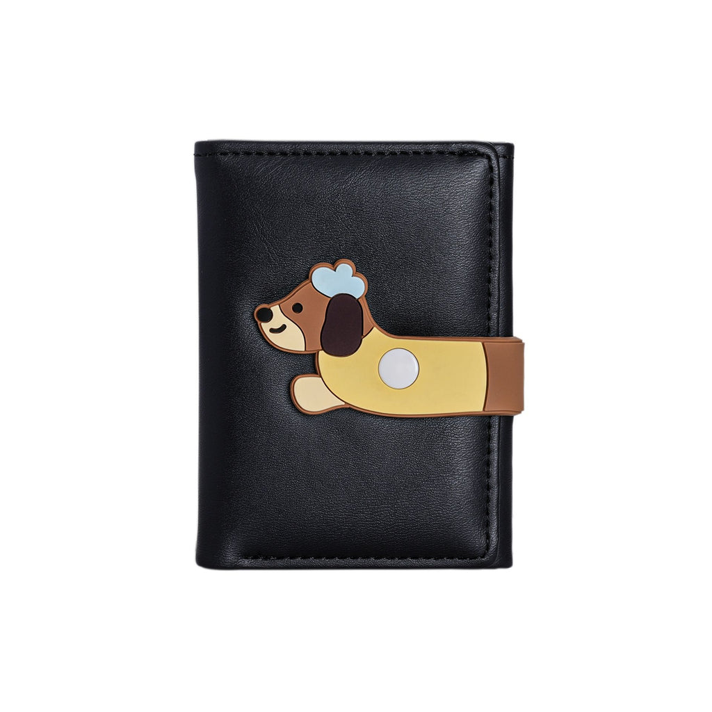 Fille Coeur Cartoon Mignon Illustration Étudiant Mini Court Portefeuille