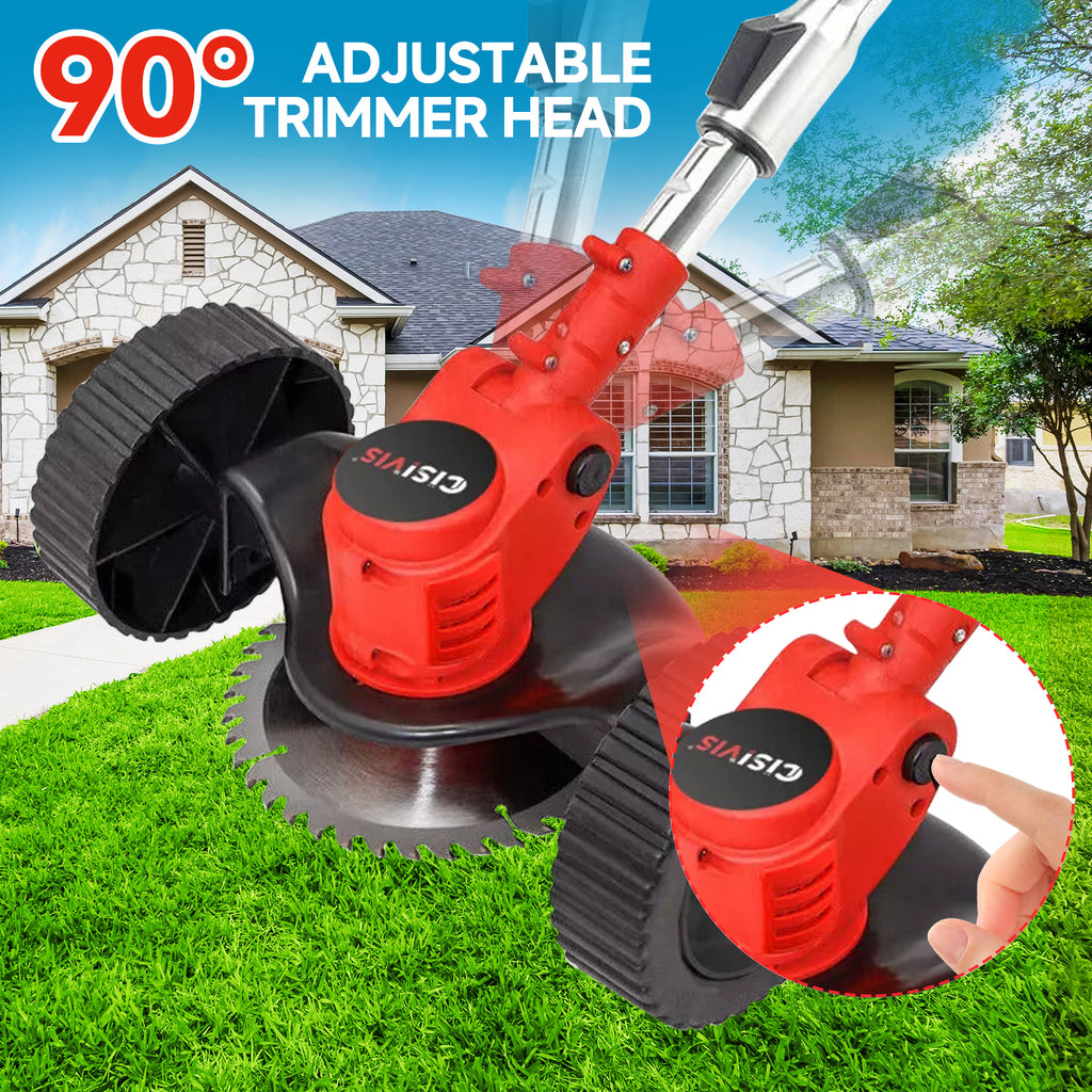 21V sans fil Strimmer Grass Trimmer Tree Cutter Garden Edder Electric 2batteries