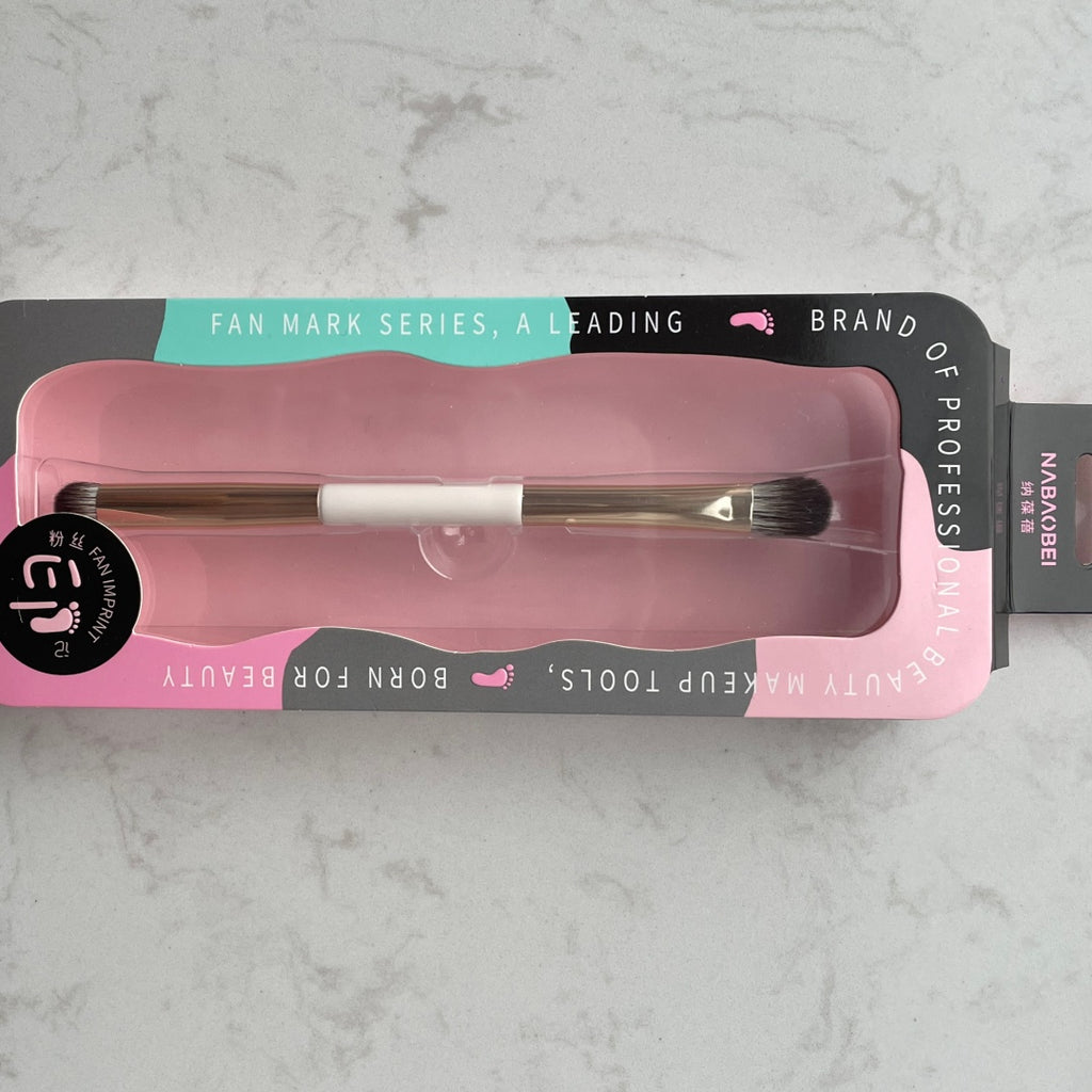 Brosse de mélange de paupières à double extrémité