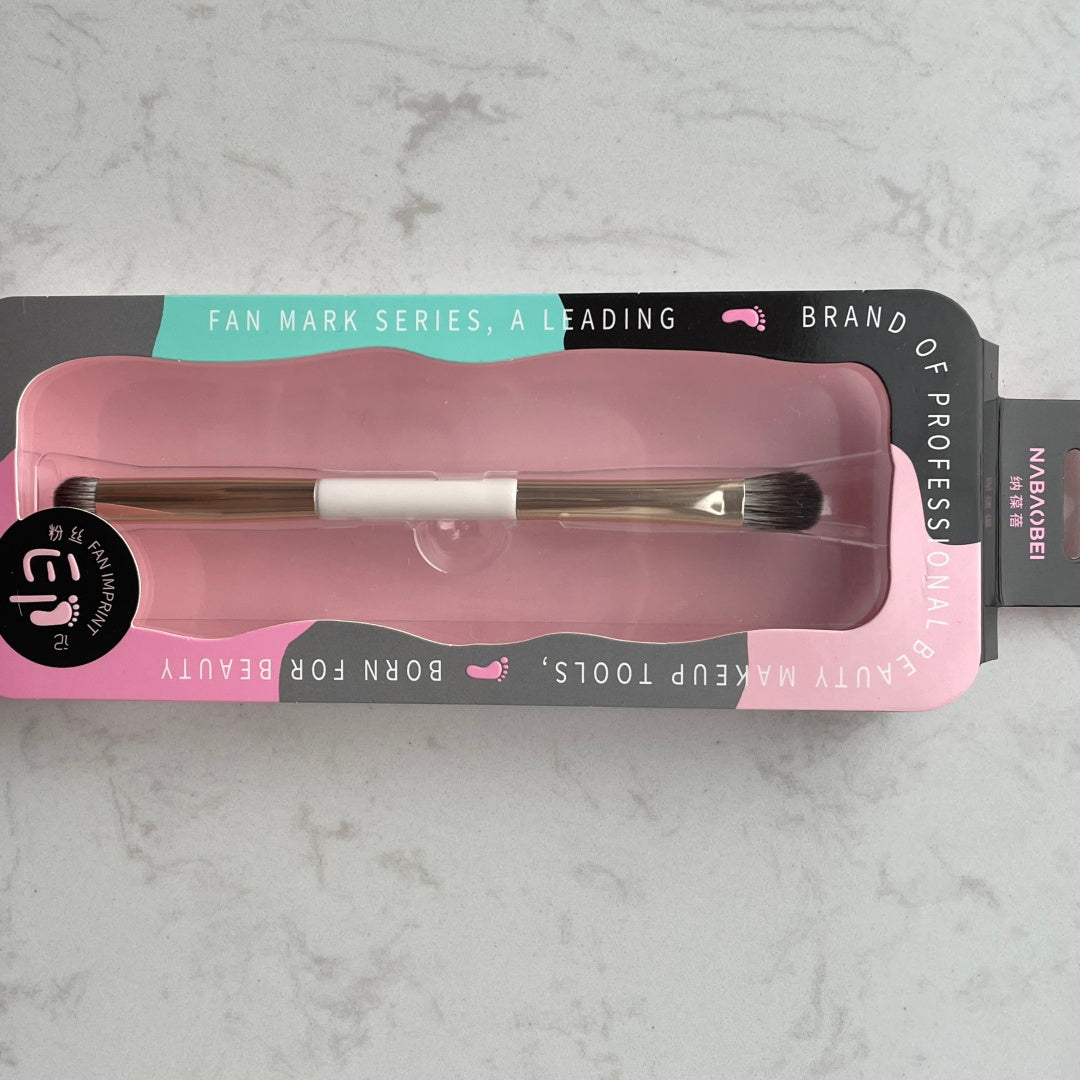 Brosse de mélange de paupières à double extrémité