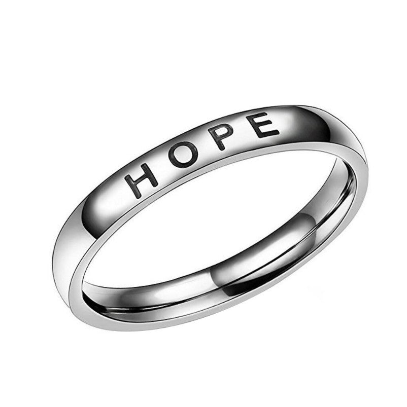 Hommes et femmes Élégante bague inspiratrice minimaliste