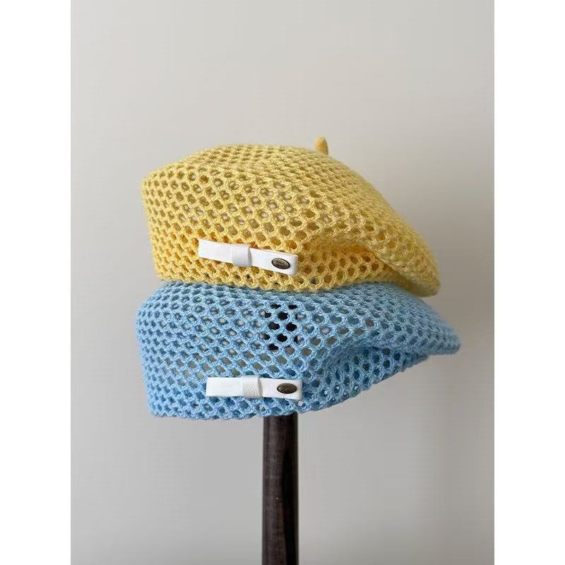 Beret tissée pour femmes style été