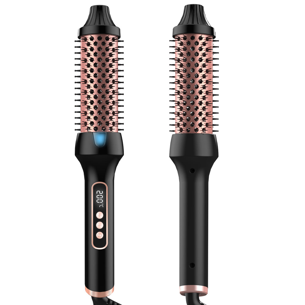 Roller Comb ne fait pas de mal à l'anion des cheveux droit Curling ou de redressage double PTC Heater