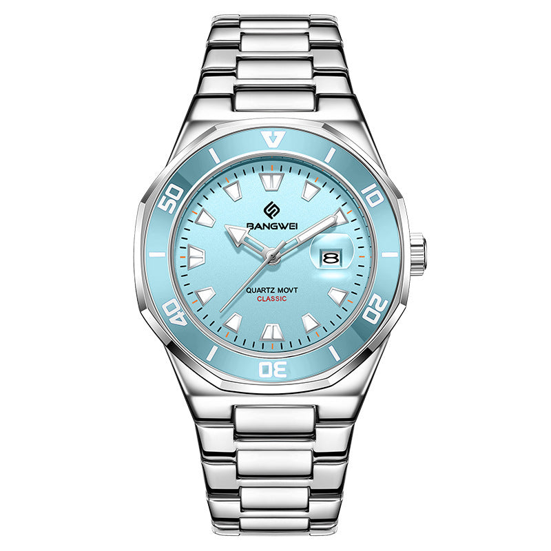 Montre Quartz homme simple de style affaires avec un grand cadran