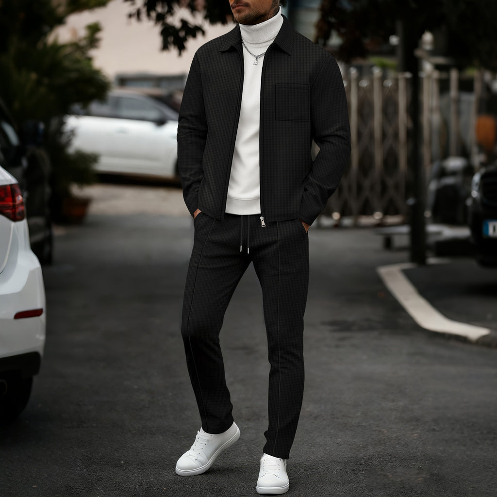 Veste et pantalons pour hommes Lapel Cardigan