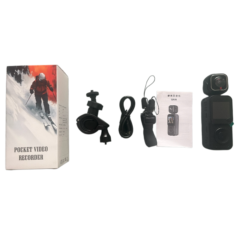 Panoramic Sports Camera Handheld DV Outdoor HD 4K Dual Lens Cycling Recorder Caméra
