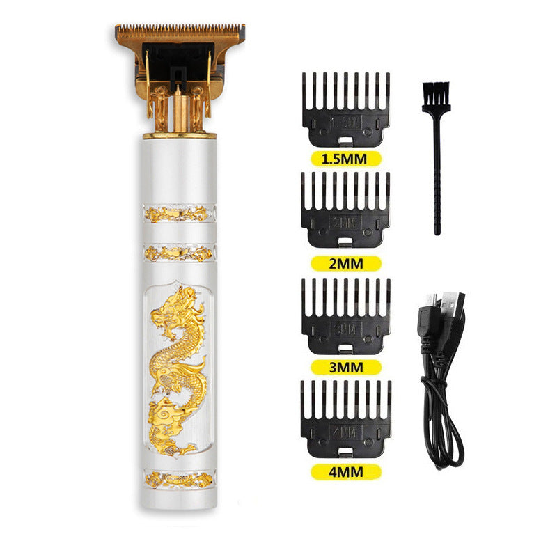Trim électrique de coupe de cheveux en métal Clippers Bouddha Tête Dragon Et Phoenix