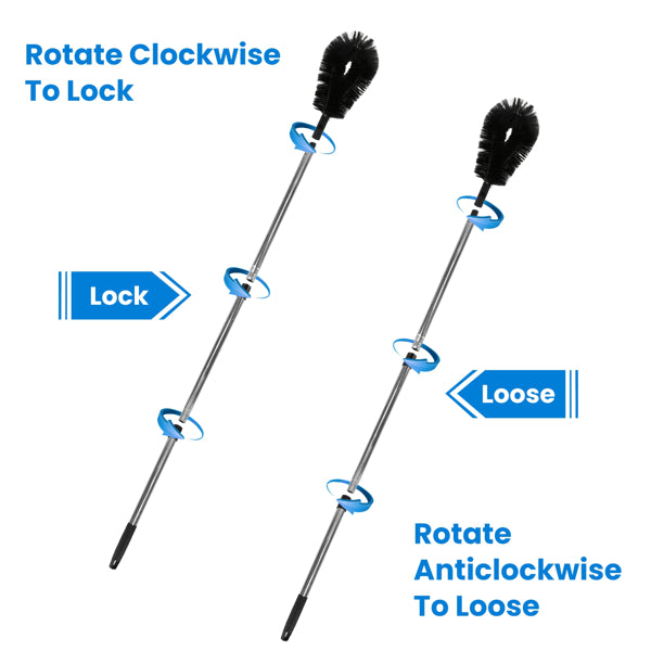10.5FT brosse de nettoyage de gouttière avec poignée télescoping gouttière de pluie gouttière extensible