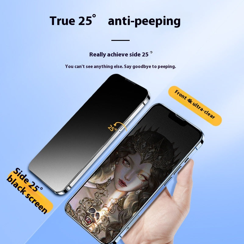 Matte anti-fingerprint full-screen tempered glass