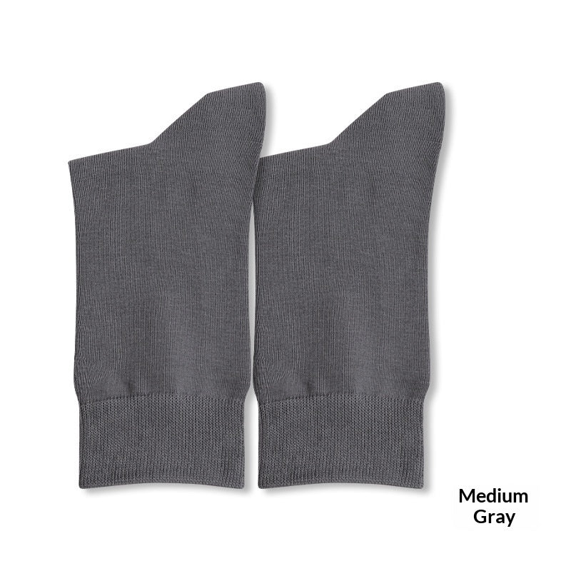Chaussettes antibactériennes désodorisantes pures en coton pur