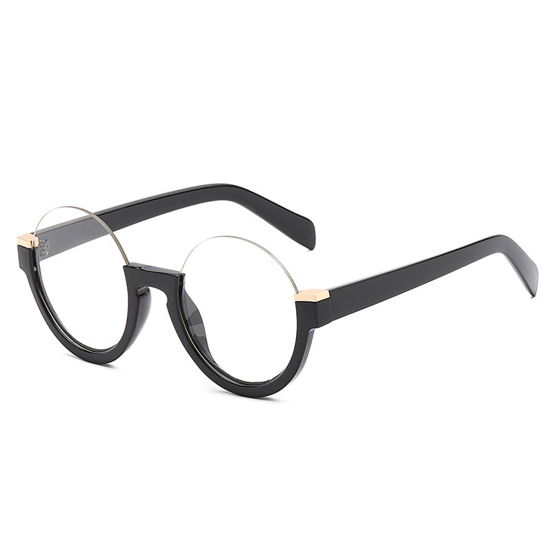 Lunettes de soleil tendance semi-imprimées avec protection contre la lumière bleue