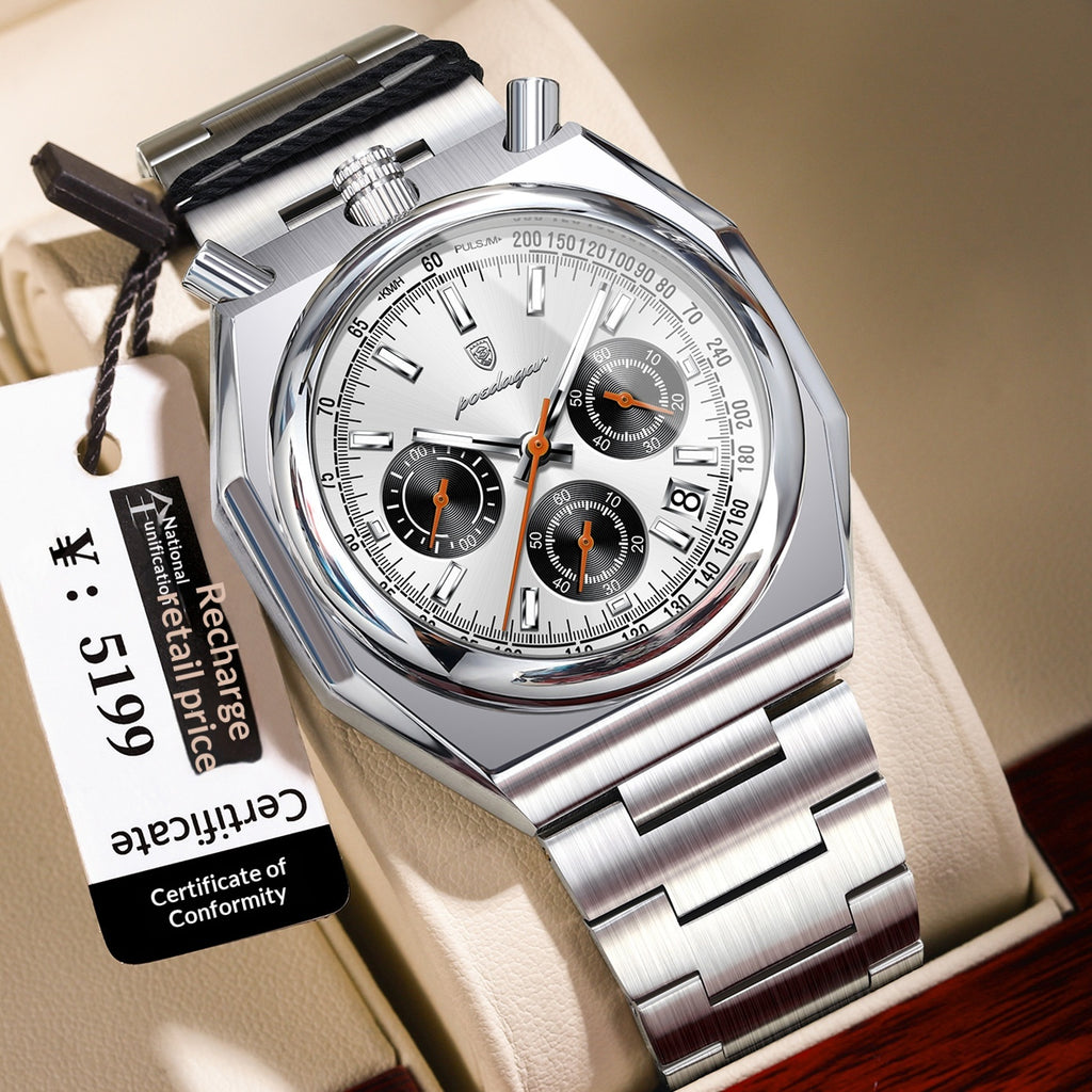 Imperméable Montre homme mode Montre Quartz multifonction