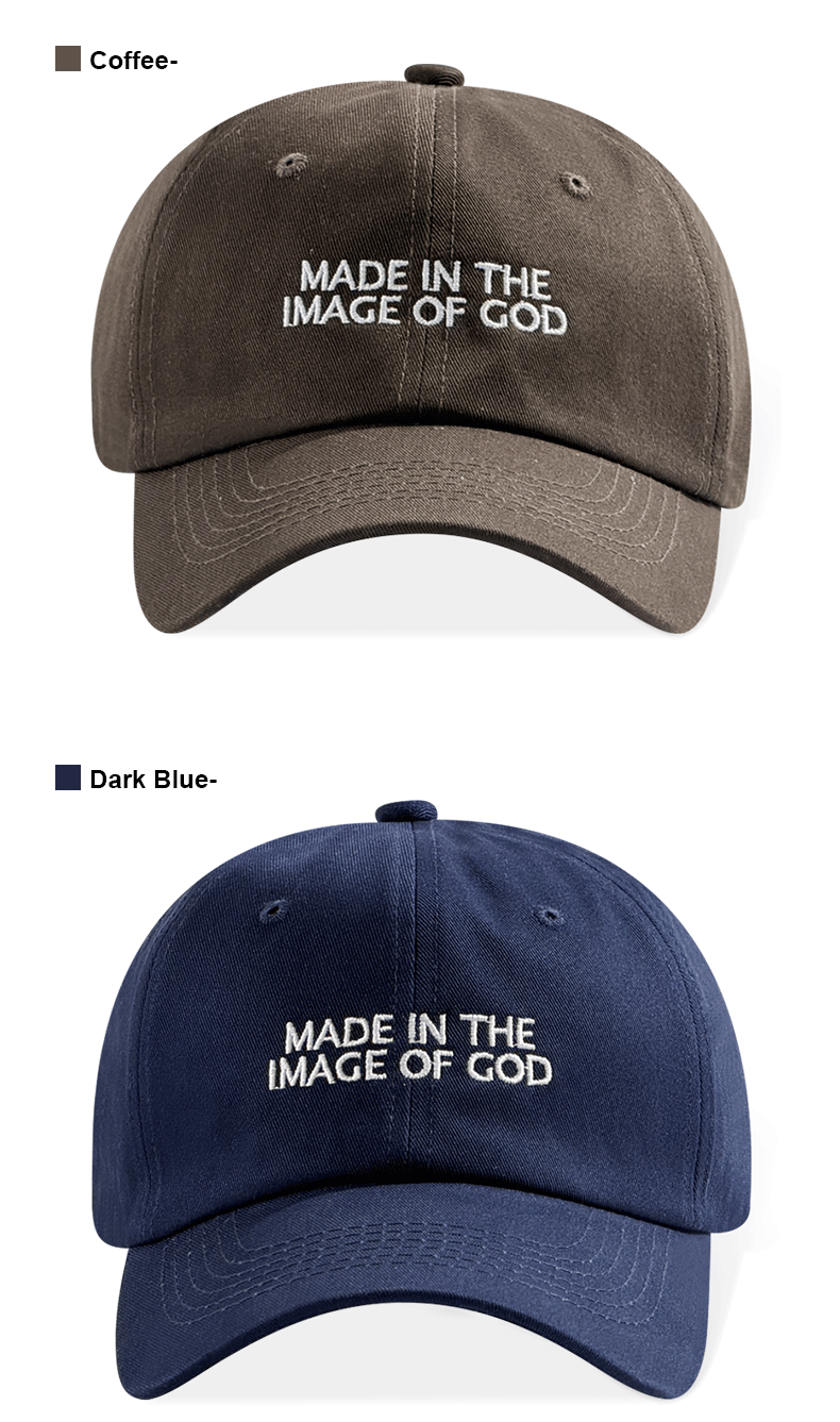 La foi chrétienne faite dans l'image de Dieu brodé Vintage Lavé chapeau de papa unisexe Religio