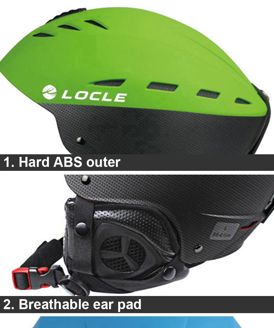 Casques de neige chauds et anticollision pour hommes et femmes